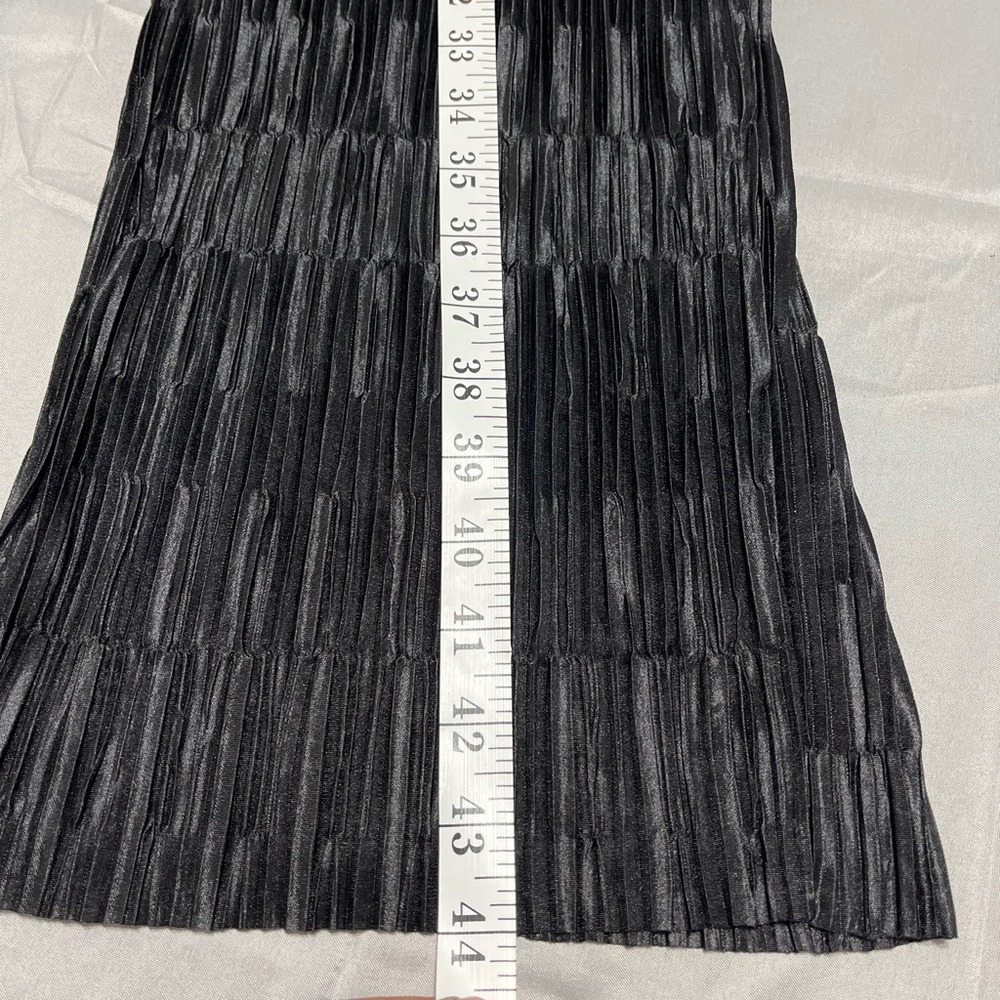 Anthropologie ASTR The Label Black Plisse Pants Minimalist Chic quiet luxury S - Picture 7 of 8